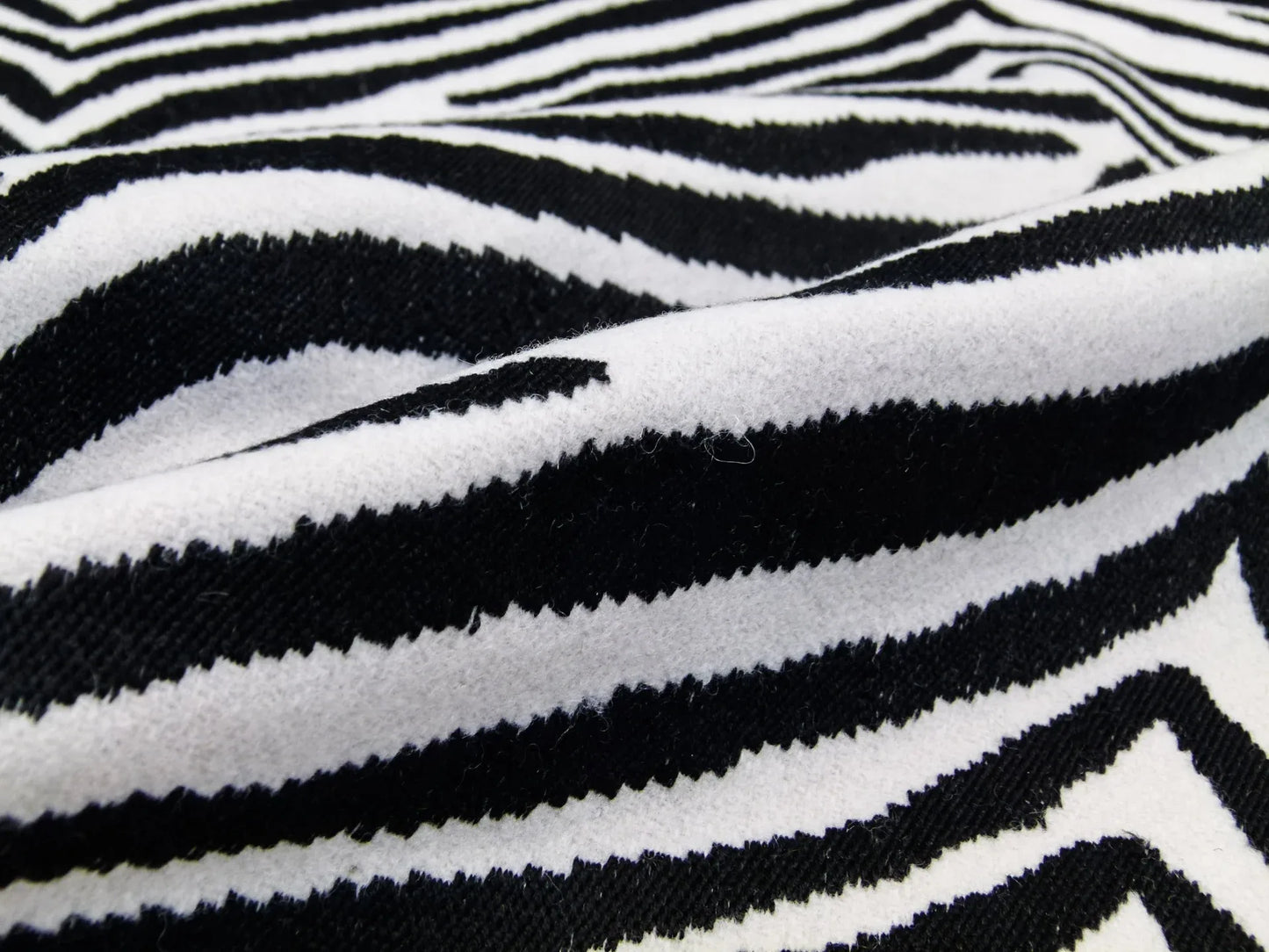 51 EV32 Square 26 x 25 inches Scalamandre Old World Weavers Singita Black and White Animals White Zebra Wool  MSRP 306/y