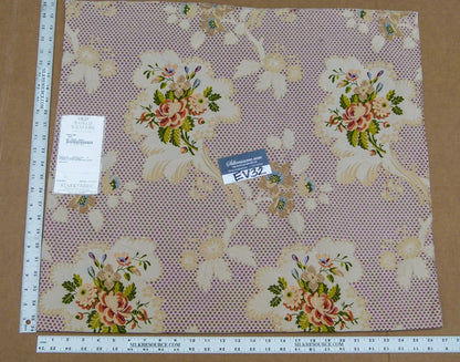 53 EV32 Square 25 x 27 inches Scalamandre Old World Weavers Frullino Red Silk Botanical MSRP USD1286/yard