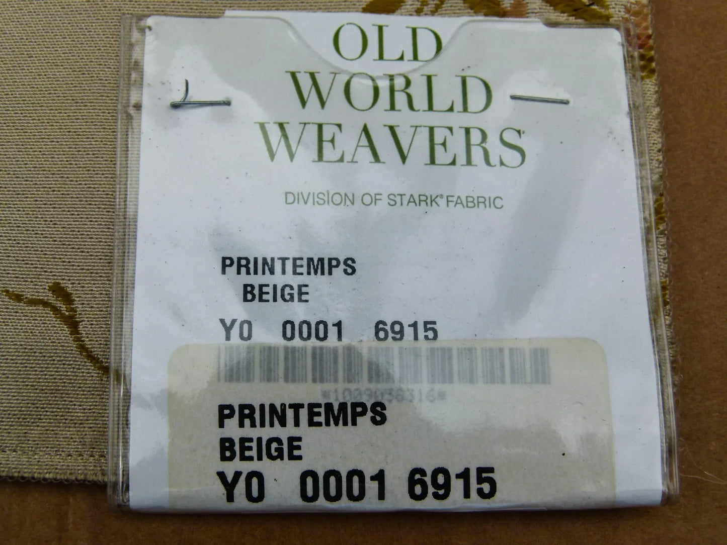 56 EV32 Square 27 x 27 inches Scalamandre Old World Weavers Printemps Beige Floral Botanical