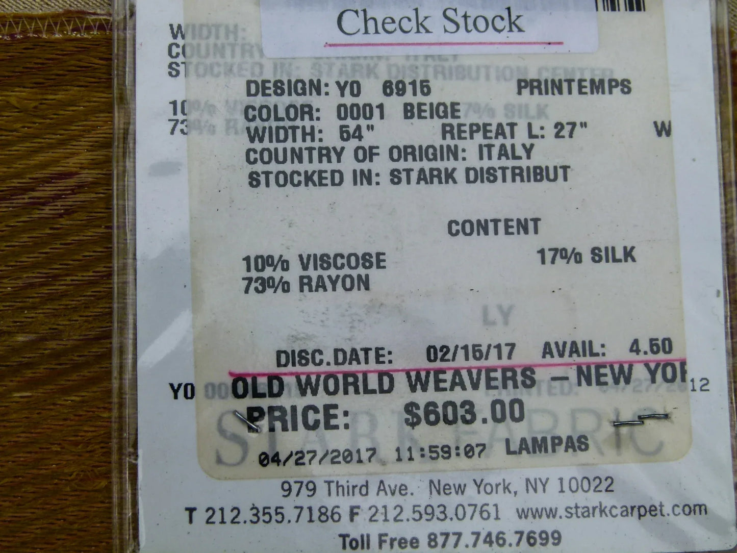 56 EV32 Square 27 x 27 inches Scalamandre Old World Weavers Printemps Beige Floral Botanical