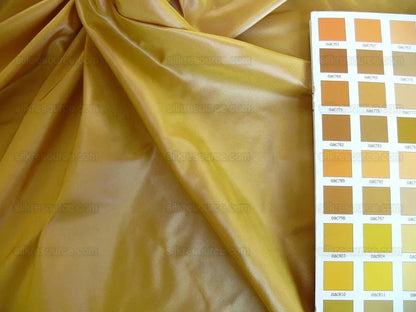 Designer 100% silk Taffeta 24k Gold W Pink Shot Sku T16