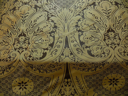 Beacon Hill Classy Chippendale 100%silk Brocade Chocolate