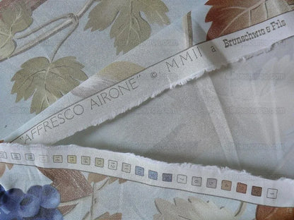 Brunschwig & Fils "affresco Airone"cotton Crane Grape
