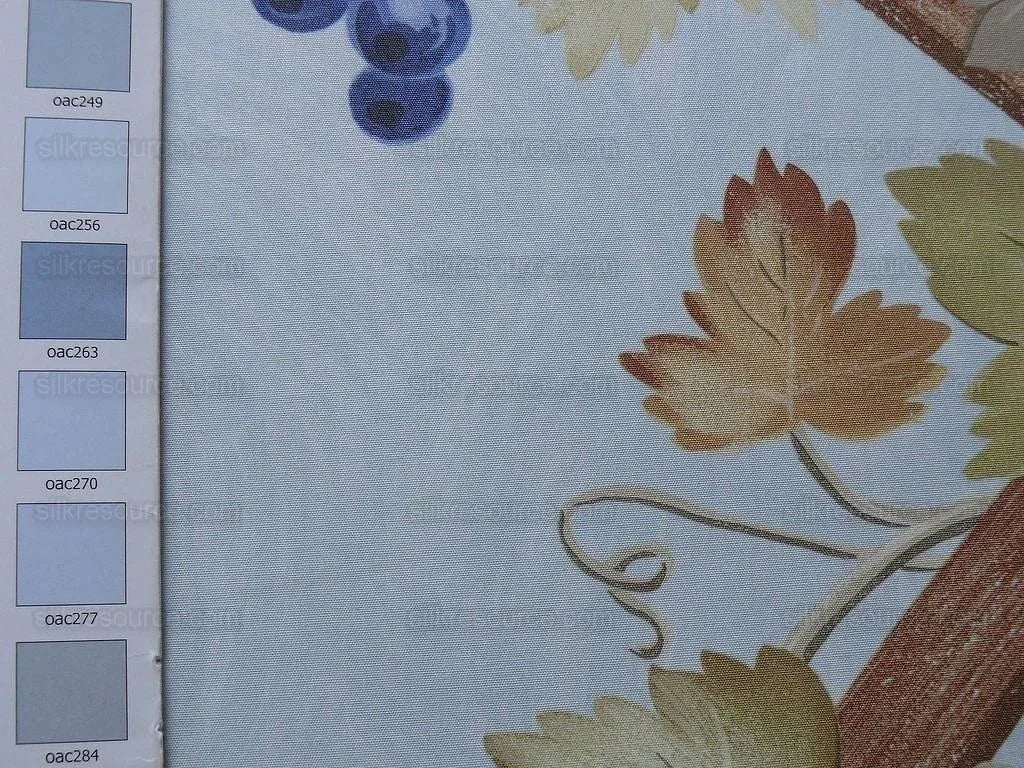 Brunschwig & Fils "affresco Airone"cotton Crane Grape