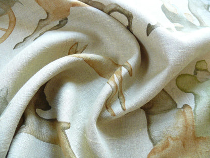 High End Horse Chevalier Archery Cart Asian Tang Dynasty Print Watercolor Linen Print