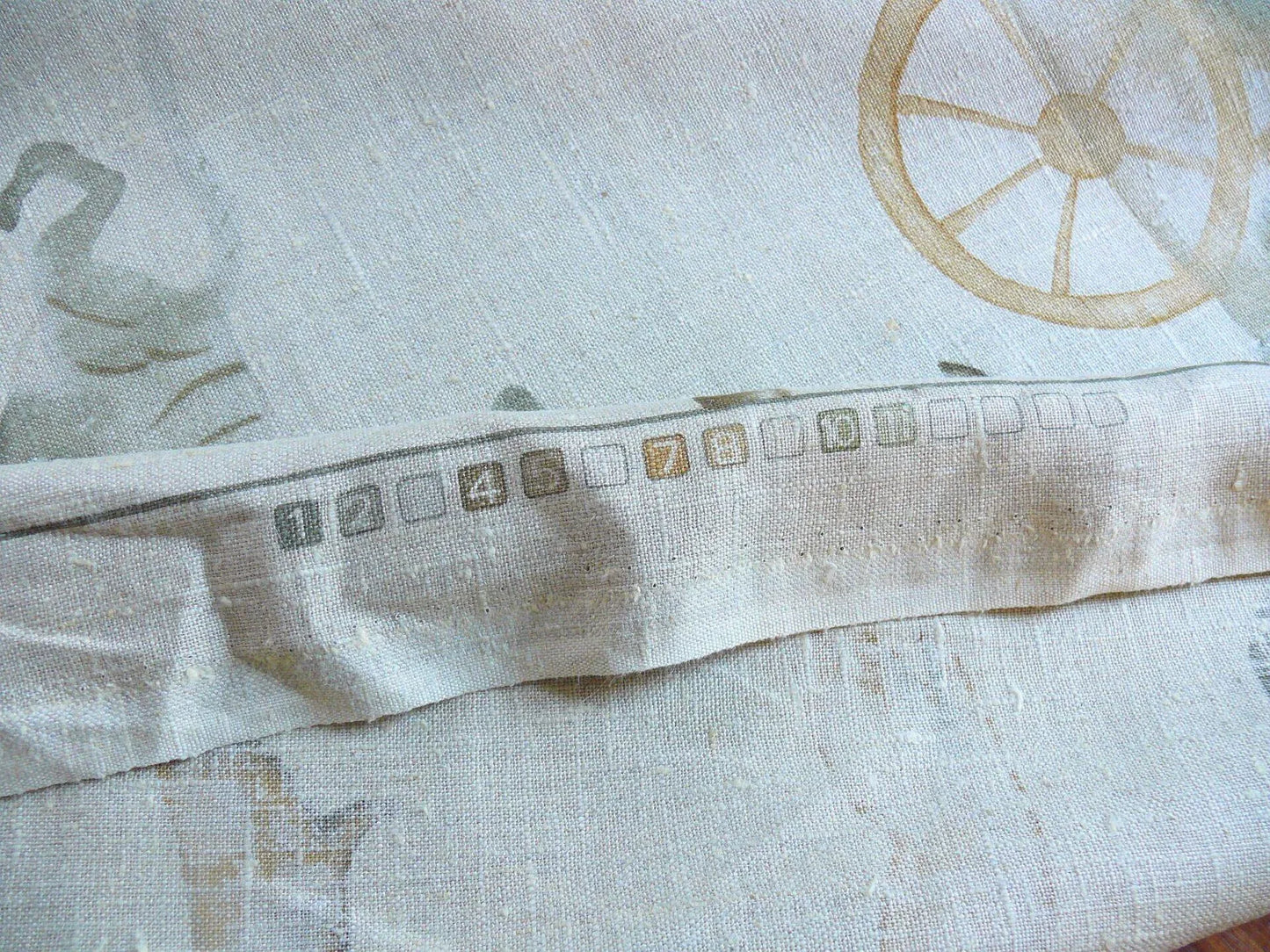 High End Horse Chevalier Archery Cart Asian Tang Dynasty Print Watercolor Linen Print