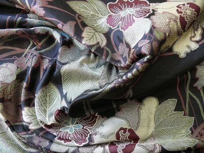 Stroheim &amp; Romann 100% Silk Lampas Lush Deco Fluer
