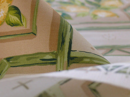 Tyler Hall "lemoncello" Lemon Tree Yellow Green Bamboo Lattice Orangery Citrus Topiary