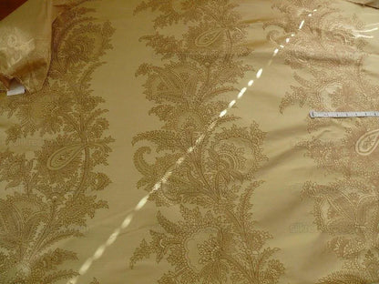100% Silk Lampas Magnolia "vintage" Tan