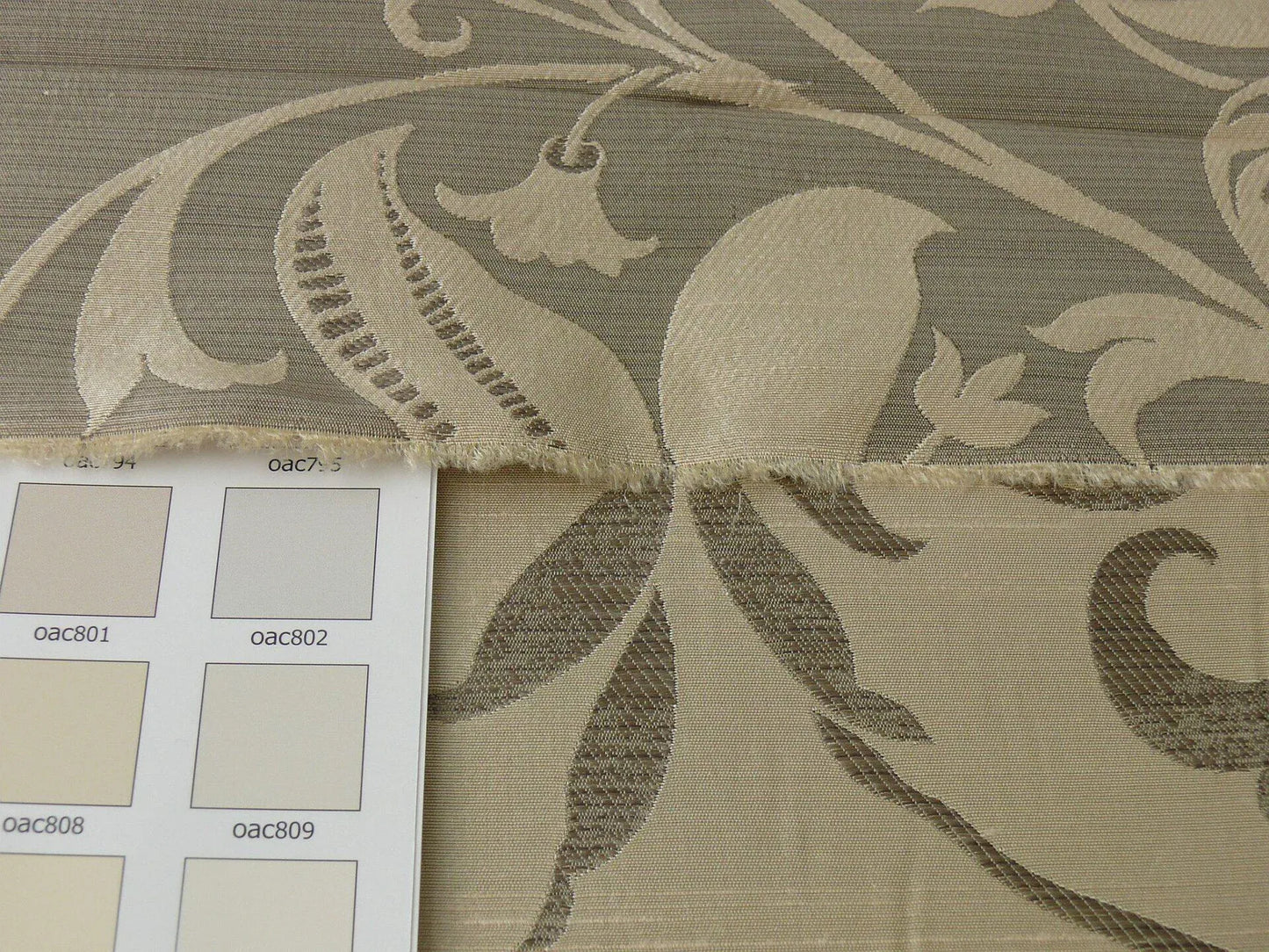 100% Silk Lampas Fairy Tale Pom "silver" Grey Cream White Josef Frank