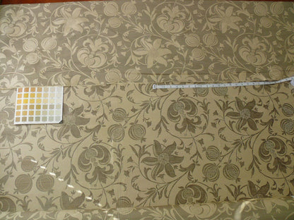 100% Silk Lampas Fairy Tale Pom "silver" Grey Cream White Josef Frank