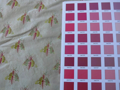 Scalamandre Napoleon Bees 100% Silk Lisere Multi Red Pink Green Gold On Cream