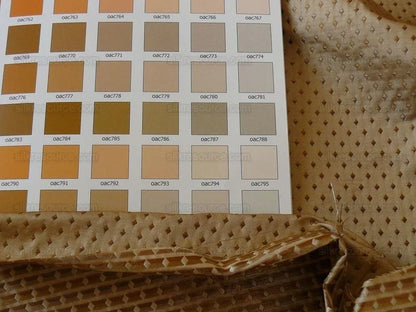 100% Silk Lampas Diamond Star Dot 222 "lariat" Tan Brown