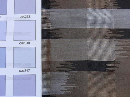 100% Silk Lampas Ikat Wave "pewter" Tan Black Brown Beige MSRP USD 268