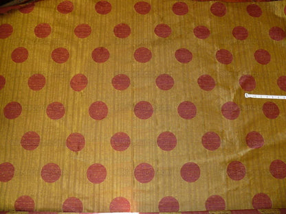 By Yard 100% Silk Damask Moon In Bamboo "wine" Magenta Pink Gold