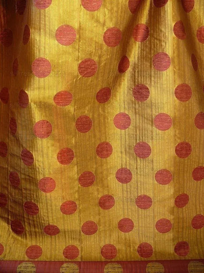 By Yard 100% Silk Damask Moon In Bamboo "wine" Magenta Pink Gold