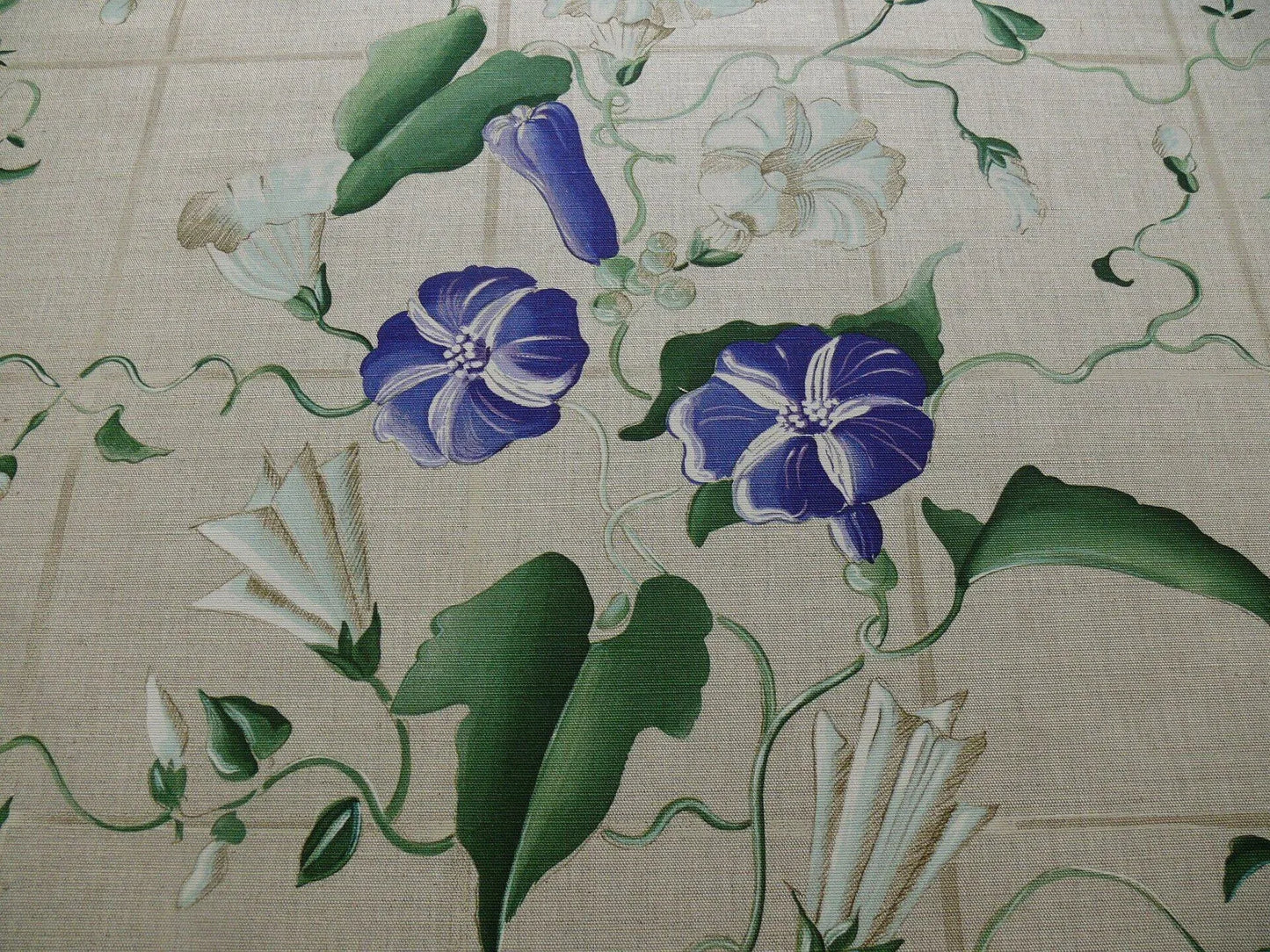 Brunschwig & Fils Glorious Morning Linen Print Darker Natural 4.5yds Morning Glory Trellis (copy)