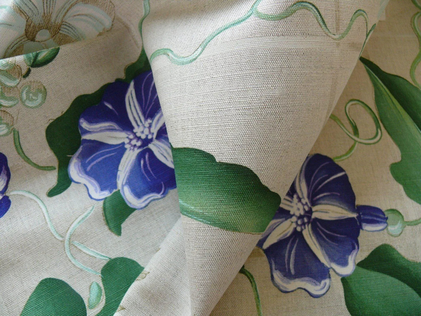 Brunschwig & Fils Glorious Morning Linen Print Darker Natural 4.5yds Morning Glory Trellis (copy)