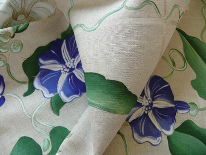 Brunschwig & Fils Glorious Morning Linen Print Darker Natural 4.5yds Morning Glory Trellis (copy)