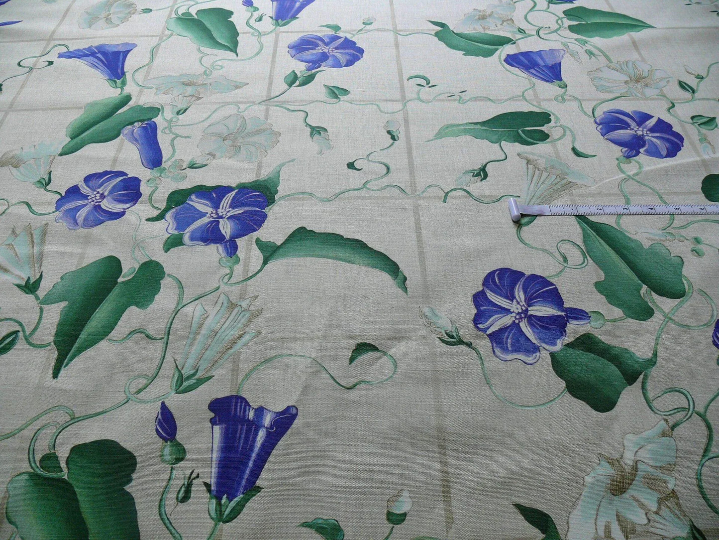 Brunschwig & Fils Glorious Morning Linen Print Darker Natural 4.5yds Morning Glory Trellis (copy)