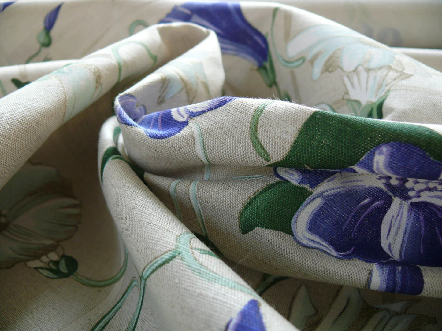 Brunschwig & Fils Glorious Morning Linen Print Darker Natural 4.5yds Morning Glory Trellis (copy)