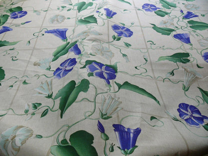 Brunschwig & Fils Glorious Morning Linen Print Darker Natural 4.5yds Morning Glory Trellis (copy)
