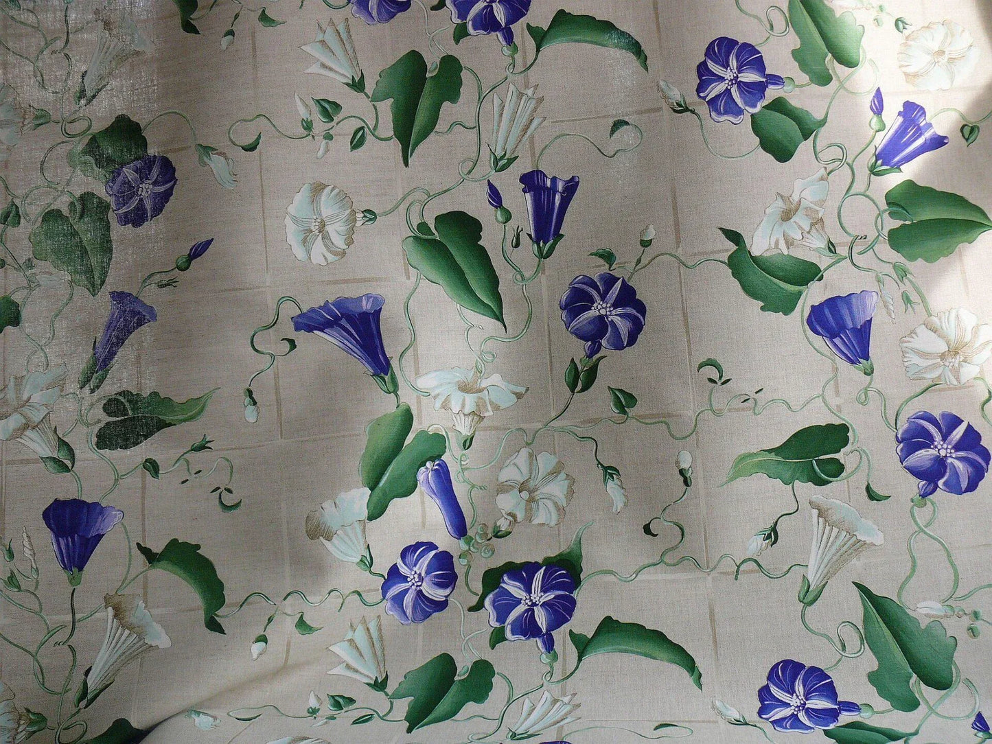 Brunschwig & Fils Glorious Morning Linen Print Darker Natural 4.5yds Morning Glory Trellis (copy)