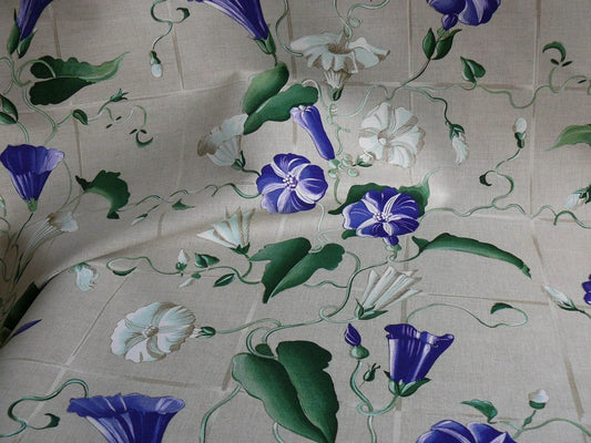Brunschwig & Fils Glorious Morning Linen Print Darker Natural 4.5yds Morning Glory Trellis (copy)