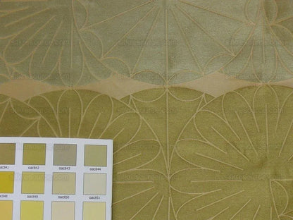 100% Silk Damask Modern Geometric Daisy Round "arcadia" Blue