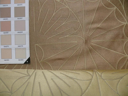 100% Silk Damask Modern Geometric Daisy Round "lariat" Brown