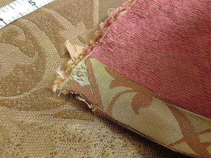 Kravet 100% Silk Lampas Asian Tile "branch" Tan MSRP USD 216/Y