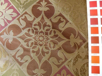 Kravet 100% Silk Lampas Asian Tile "branch" Tan MSRP USD 216/Y