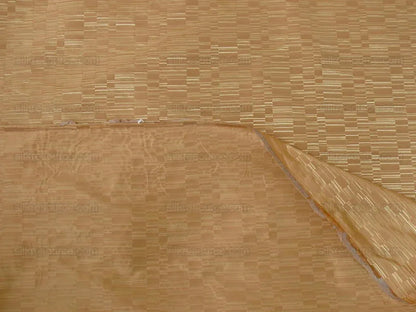 100% Silk Jacquard Staggered Stripe Texture "sunglow" Gold MSRP USD258/y