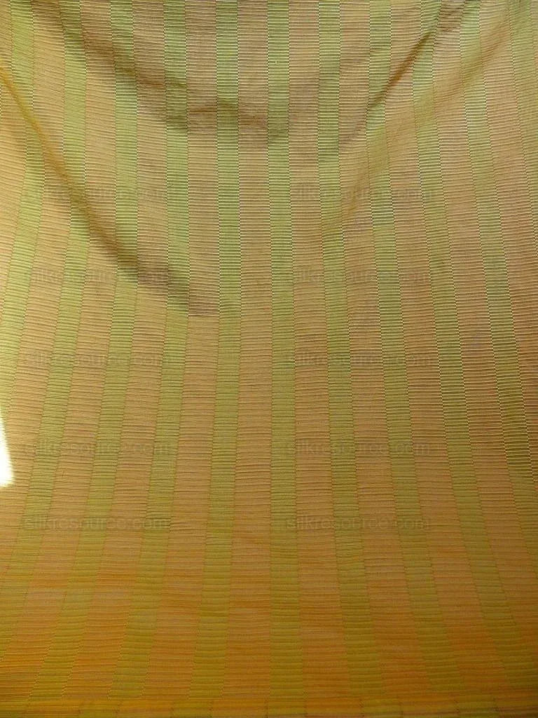 100% Silk Jacquard Piano Key Texture "carnival" Gold Green Pink Copper