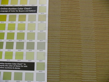 100% Silk Jacquard Piano Key Texture "oregano" Gold Subtle Green