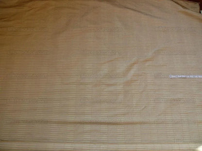 100% Silk Jacquard Piano Key Texture "flax" Gold Ecru Khaki