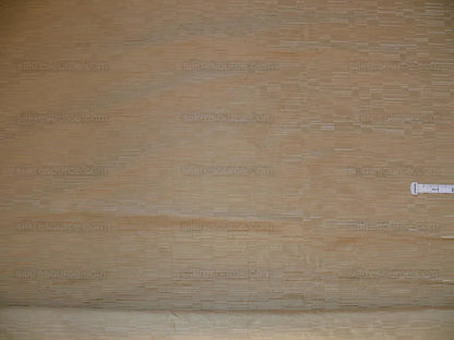 100% Silk Jacquard Staggered Stripe Texture "linen" Khaki MSRP USD258/y