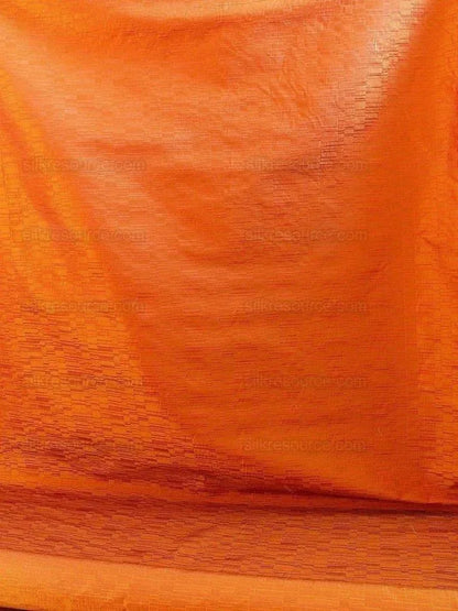100% Silk Jacquard Staggered Stripe Texture "allspice" Orange MSRP USD258/y