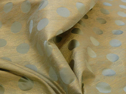 by yard B. Berger Duralee 100% Silk Damask Polka Dot "tide" Blue Reversible Strie and Satin Mid-Century MSRP USD 250/Y
