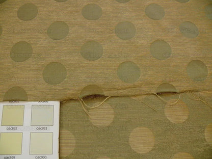 B. Berger Duralee 100% Silk Damask Polka Dot "pine" Green Reversible Strie and Satin Mid-Century MSRP USD 250/Y