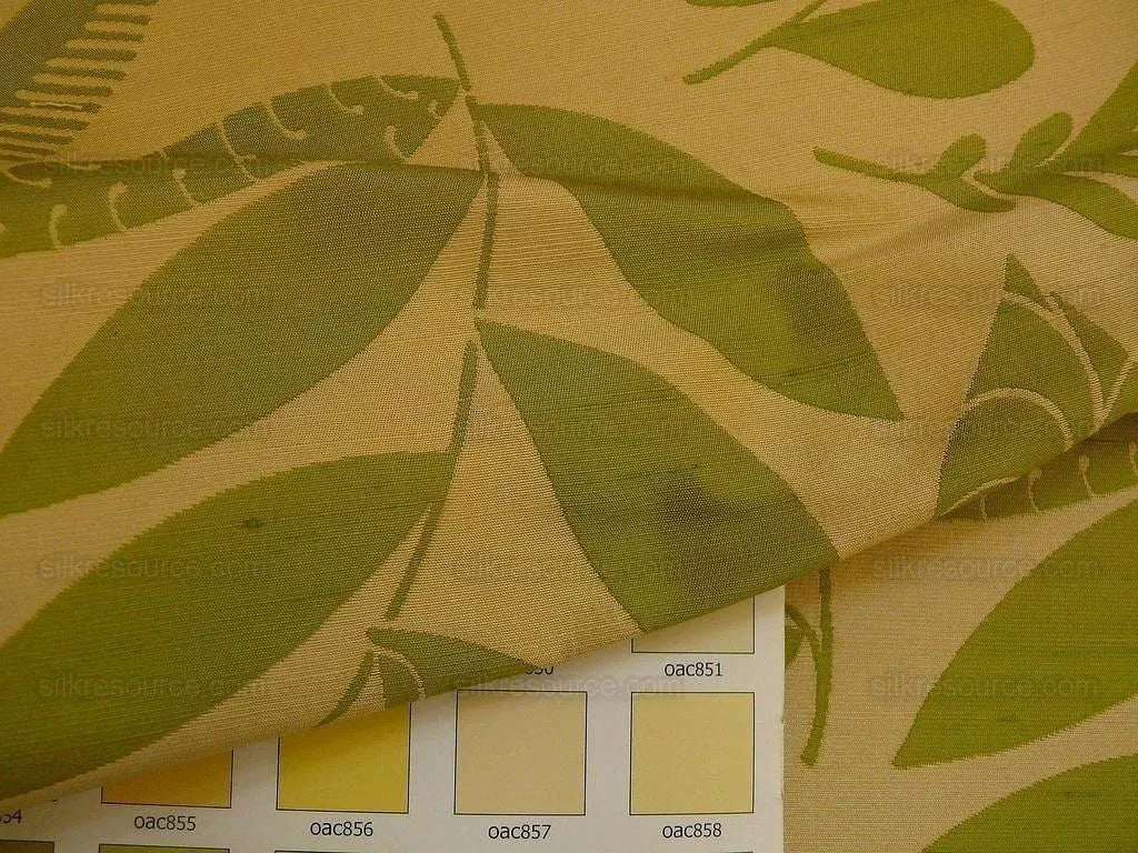 100% Silk Damask Fairy Tale Tree Of Life "spring" Green Thick Josef Frank MSRP USD356/Y