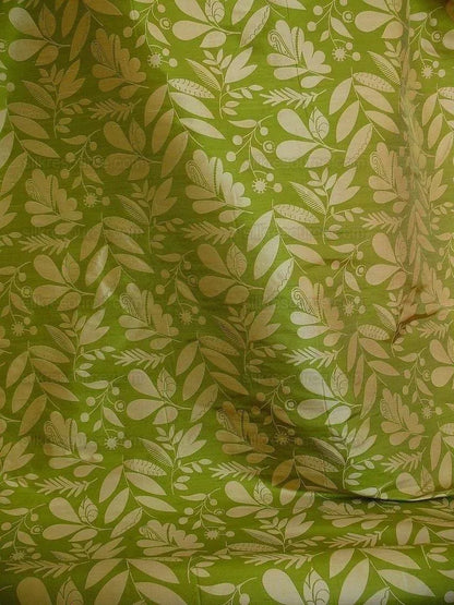 100% Silk Damask Fairy Tale Tree Of Life "spring" Green Thick Josef Frank MSRP USD356/Y