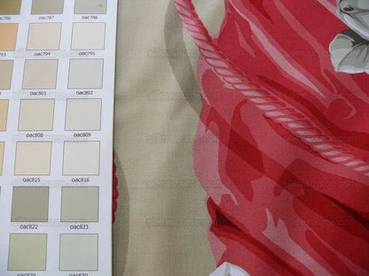 Scalamandre "diva" Tromp L'oeil Pink Silk & White Camellia