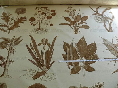 Clarence House Linen ""le Flora Danica" Coffee White