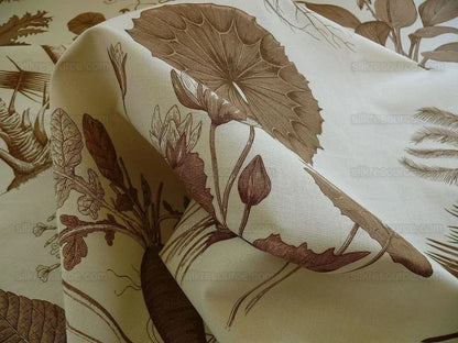 Clarence House Linen ""le Flora Danica" Coffee White