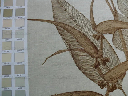 Clarence House Linen ""le Flora Danica" Coffee White