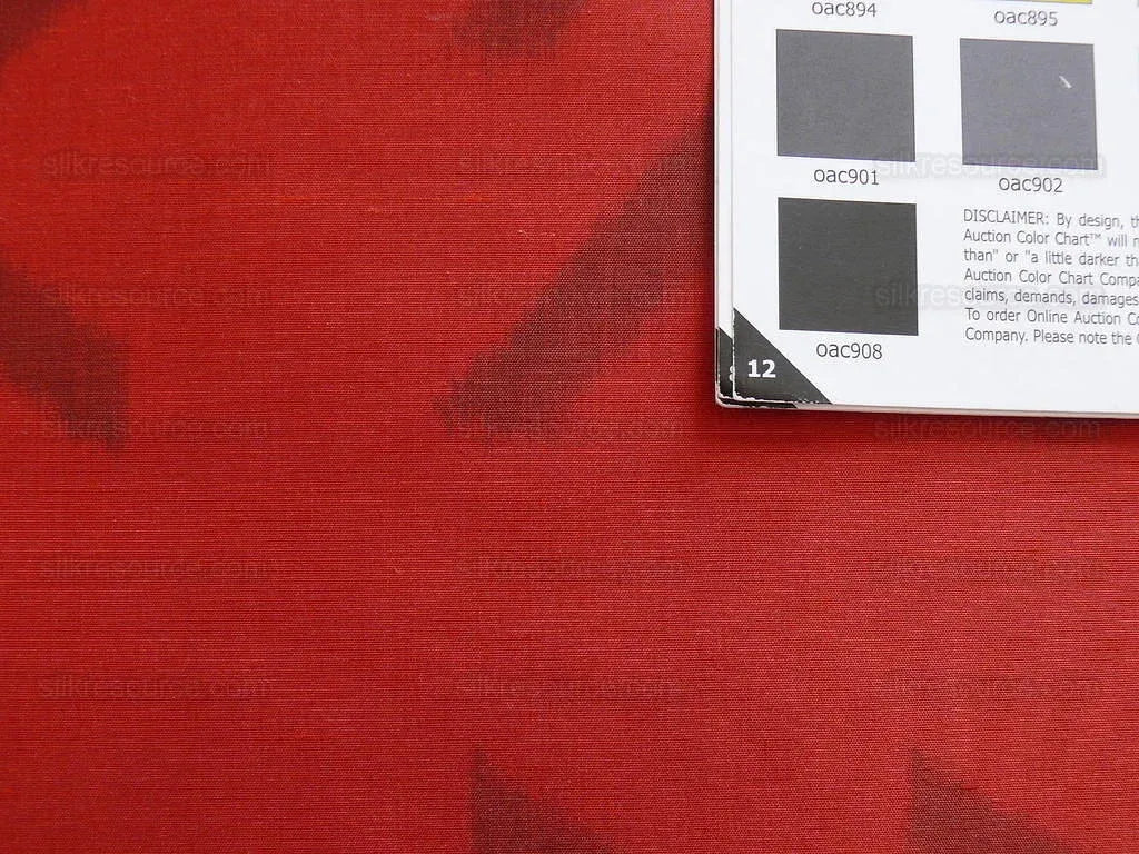 Clarence House Silk Crimson Red "malago" Charcoal Black Ikat MODERN WARP PRINT