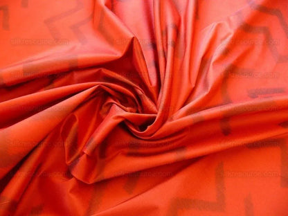 Clarence House Silk Crimson Red "malago" Charcoal Black Ikat MODERN WARP PRINT