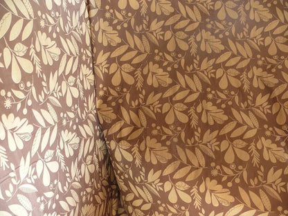 100% Silk Damask Fairy Tale Tree Of Life "chocolate" Brown Thick Josef Frank MSRP USD356/Y