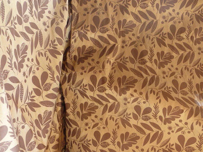 100% Silk Damask Fairy Tale Tree Of Life "chocolate" Brown Thick Josef Frank MSRP USD356/Y